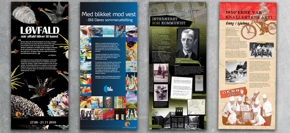 Roll-up og udstillingsbannere grafisk design · Esbjerg Museum · Linda Kongerslev