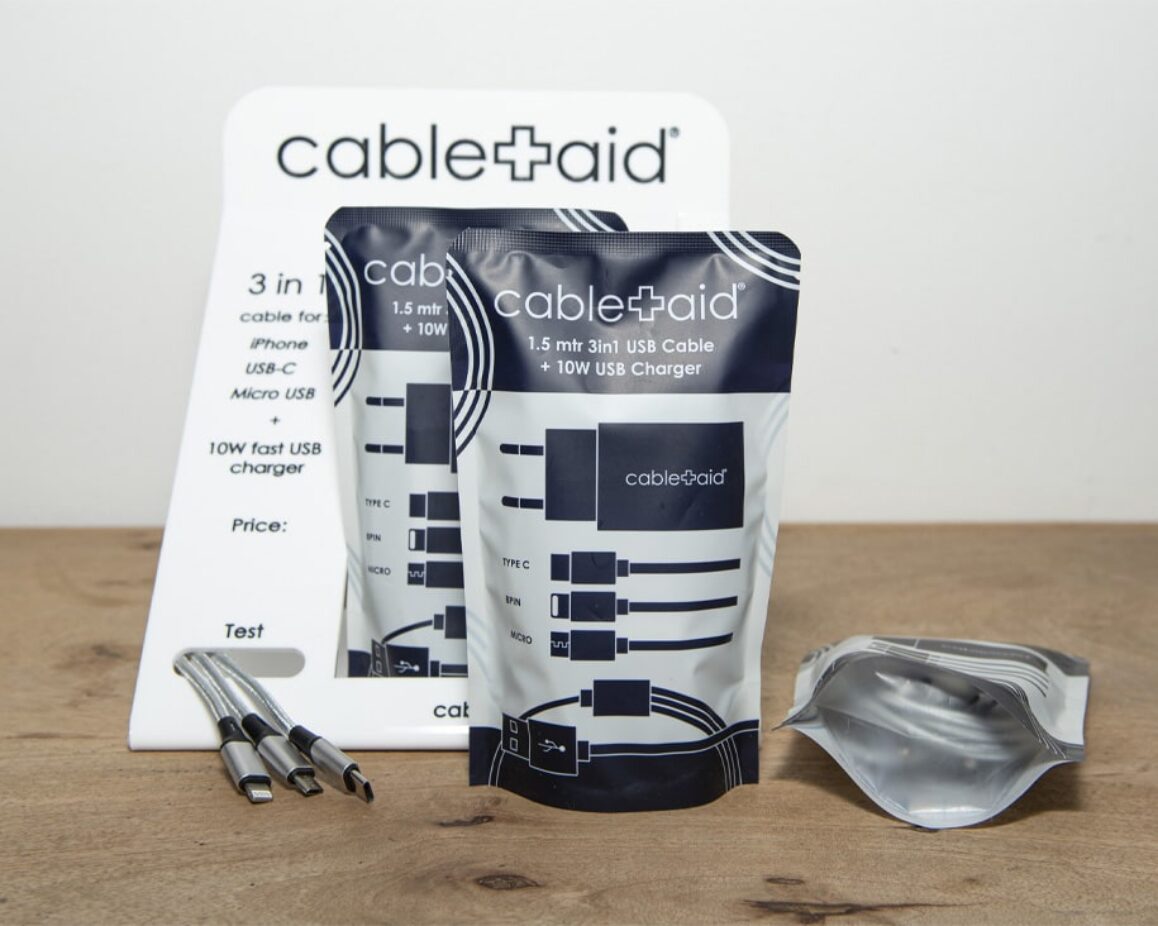 Cable Aid er et nyt mobilladekable-lindakongerslev design