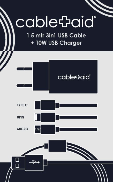 Cable Aid er et nyt mobilladekable koncept