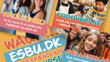 UngEsbjerg - Esbjerg Ungdomsskole - SoMe kampagne - kreativ og inspirerende