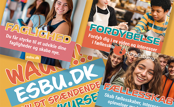 UngEsbjerg - Esbjerg Ungdomsskole - SoMe kampagne - kreativ og inspirerende